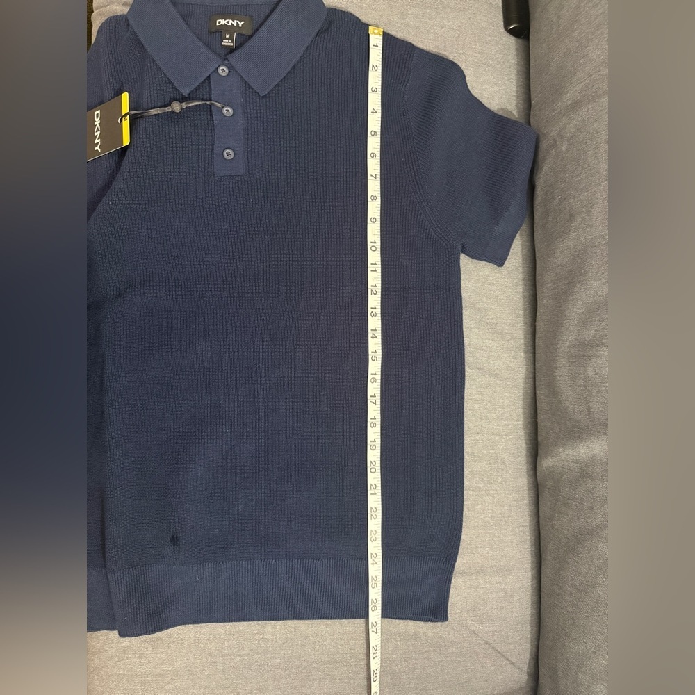 DKNY Deep Blue Men's Polo Shirt - Picture 10 of 11